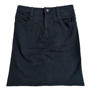 Oona black a-line denim skirt sz Small